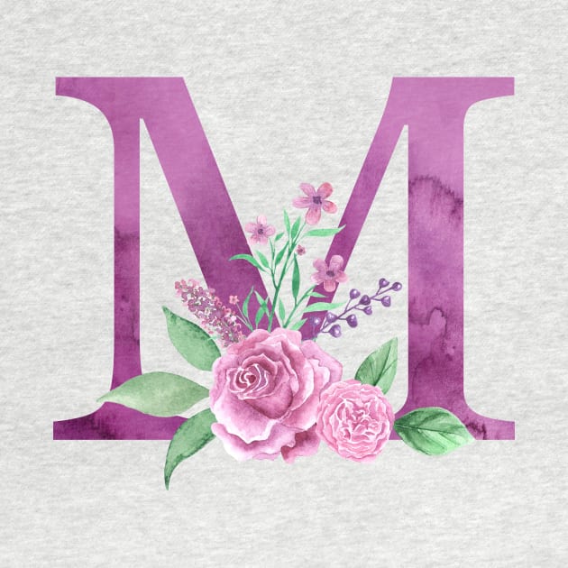 Floral Monogram M Beautiful Rose Bouquet by floralmonogram